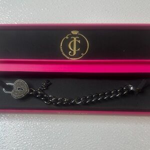 LIKE NEW! Vintage Juicy Couture Heart Lock Charm Bracelet